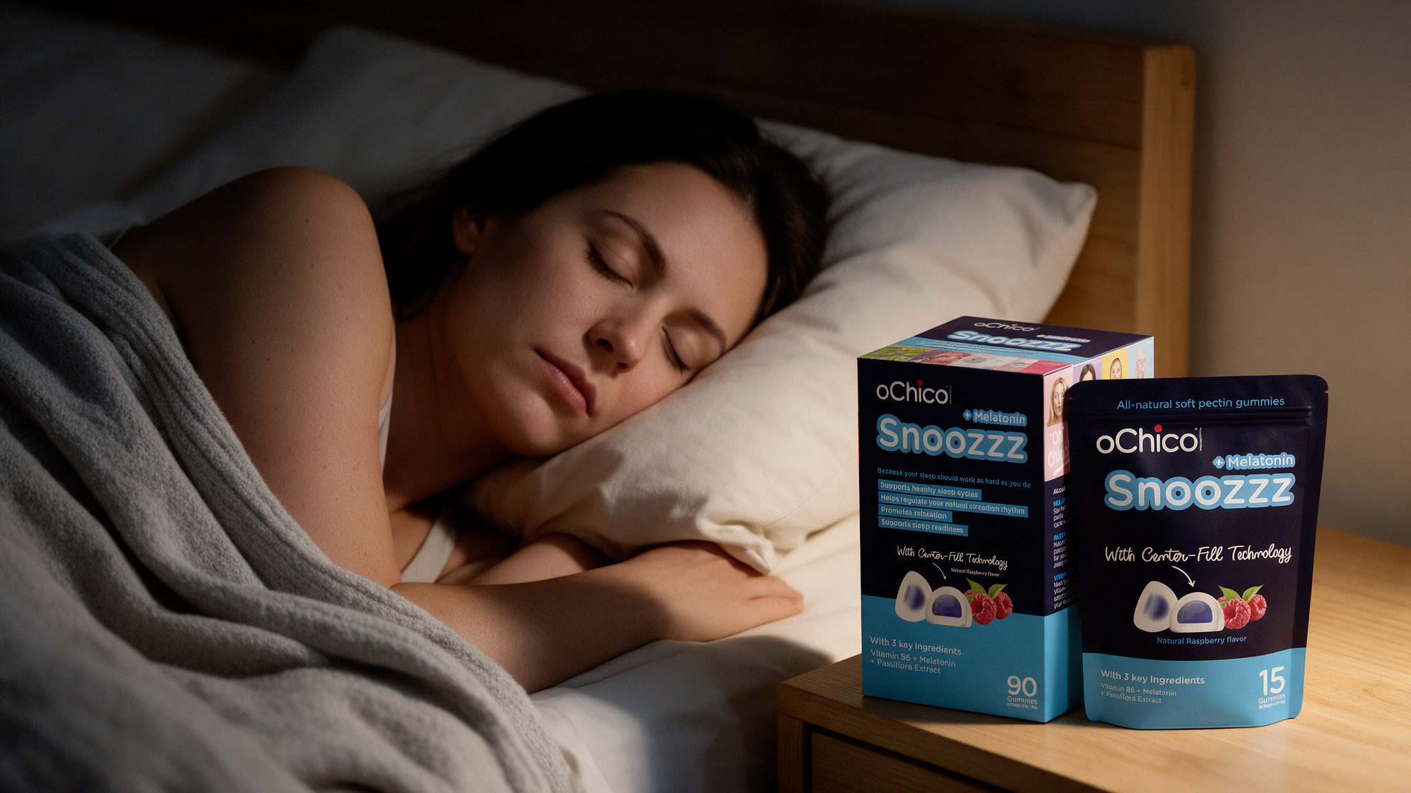 Snoozzz + Melatonin Gummies lifestyle