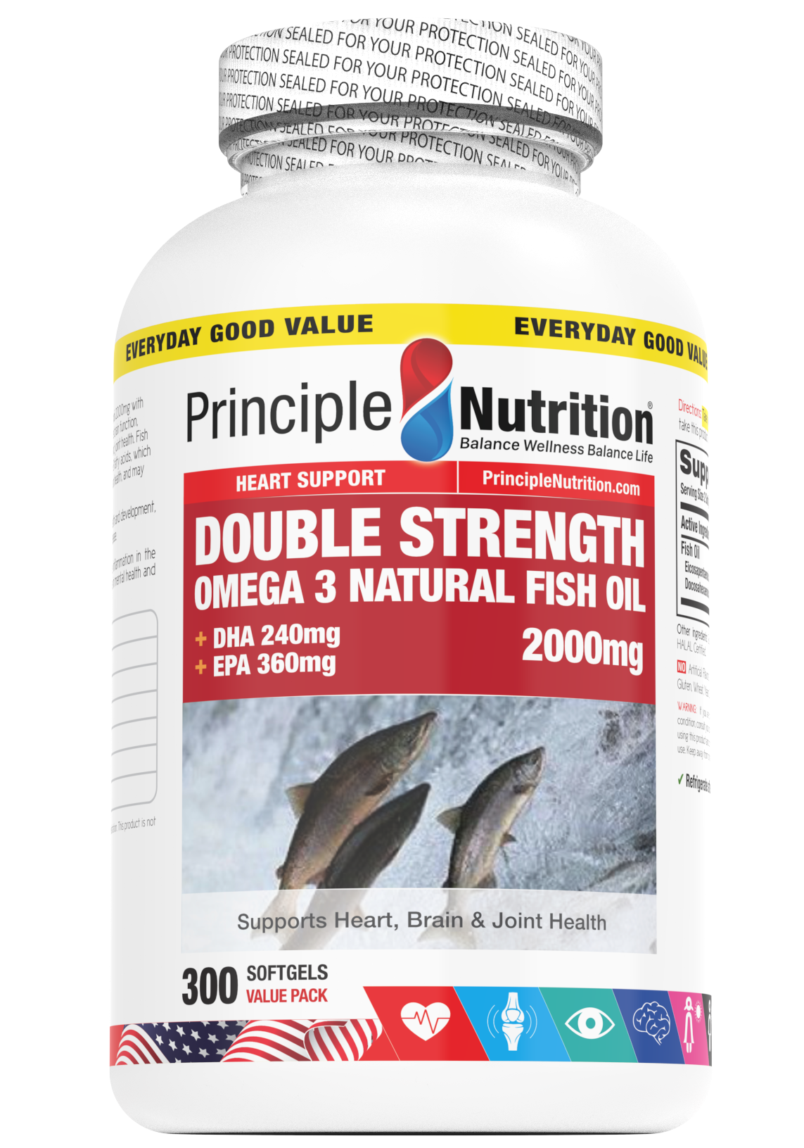 Omega-3 Natural Fish Oil 1000mg